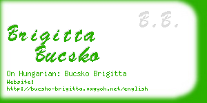 brigitta bucsko business card